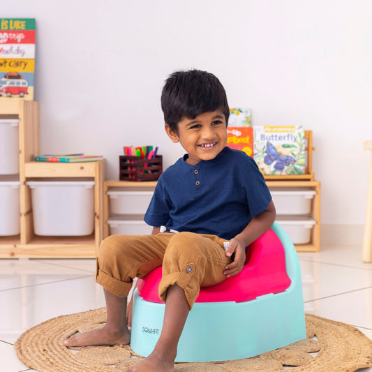Sqwhat 3-in-1 Potty Seat – Indian Squat, Western Style & Toilet Adapter for Easy Training