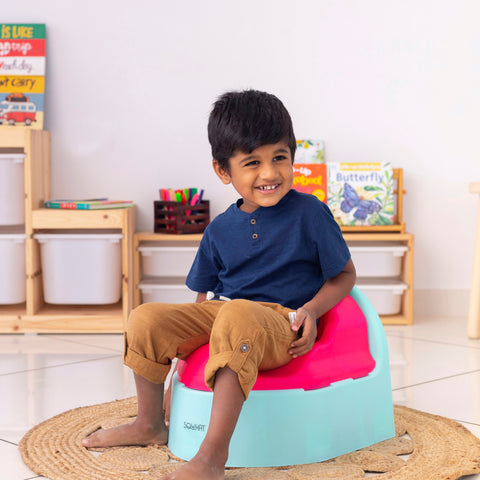 Sqwhat 3-in-1 Potty Seat – Indian Squat, Western Style & Toilet Adapter for Easy Training